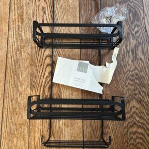 NWT Elle Decor Noir Shower Caddy